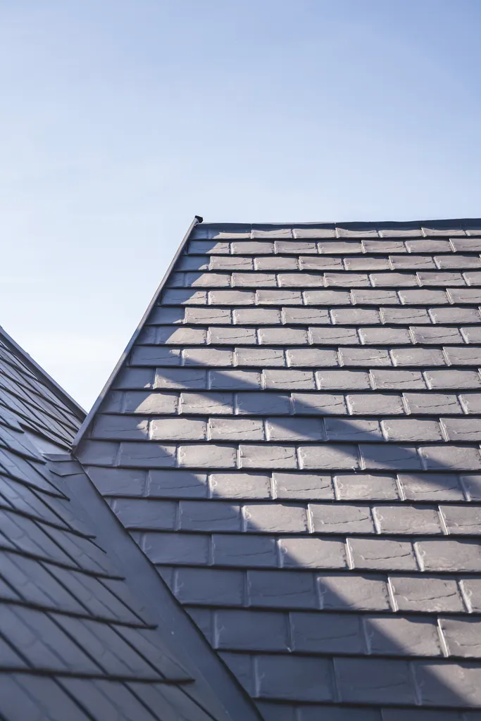 Aluminiumschindeldach kehle detail