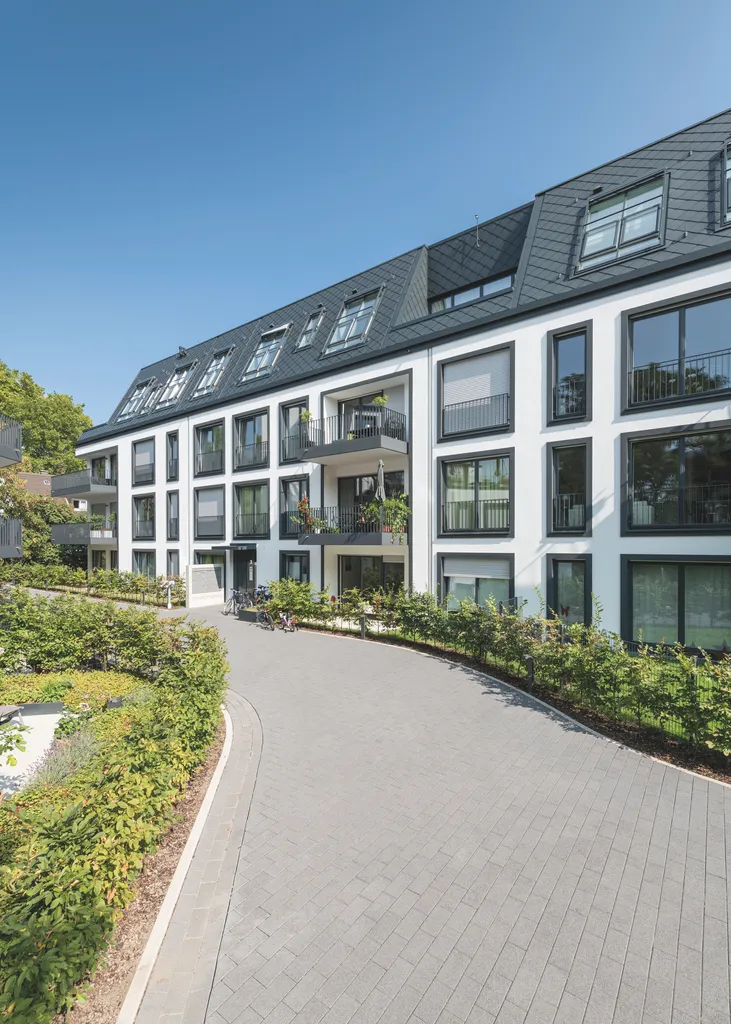Wohnanlage mit aluminiumschindeln