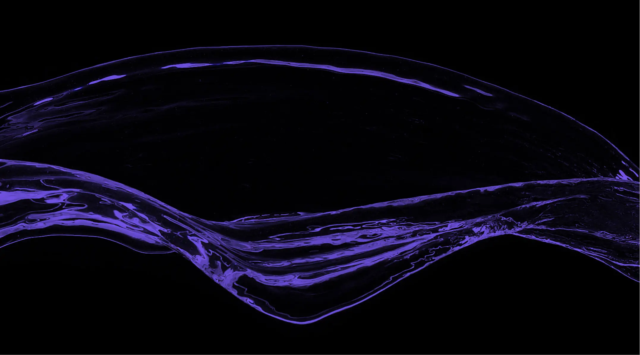 Dark background with a flowing purple liquid wave design