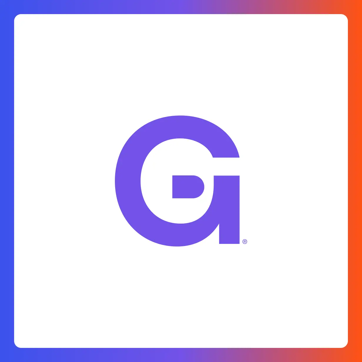 Genesys G logo icon with a purple-to-orange gradient border