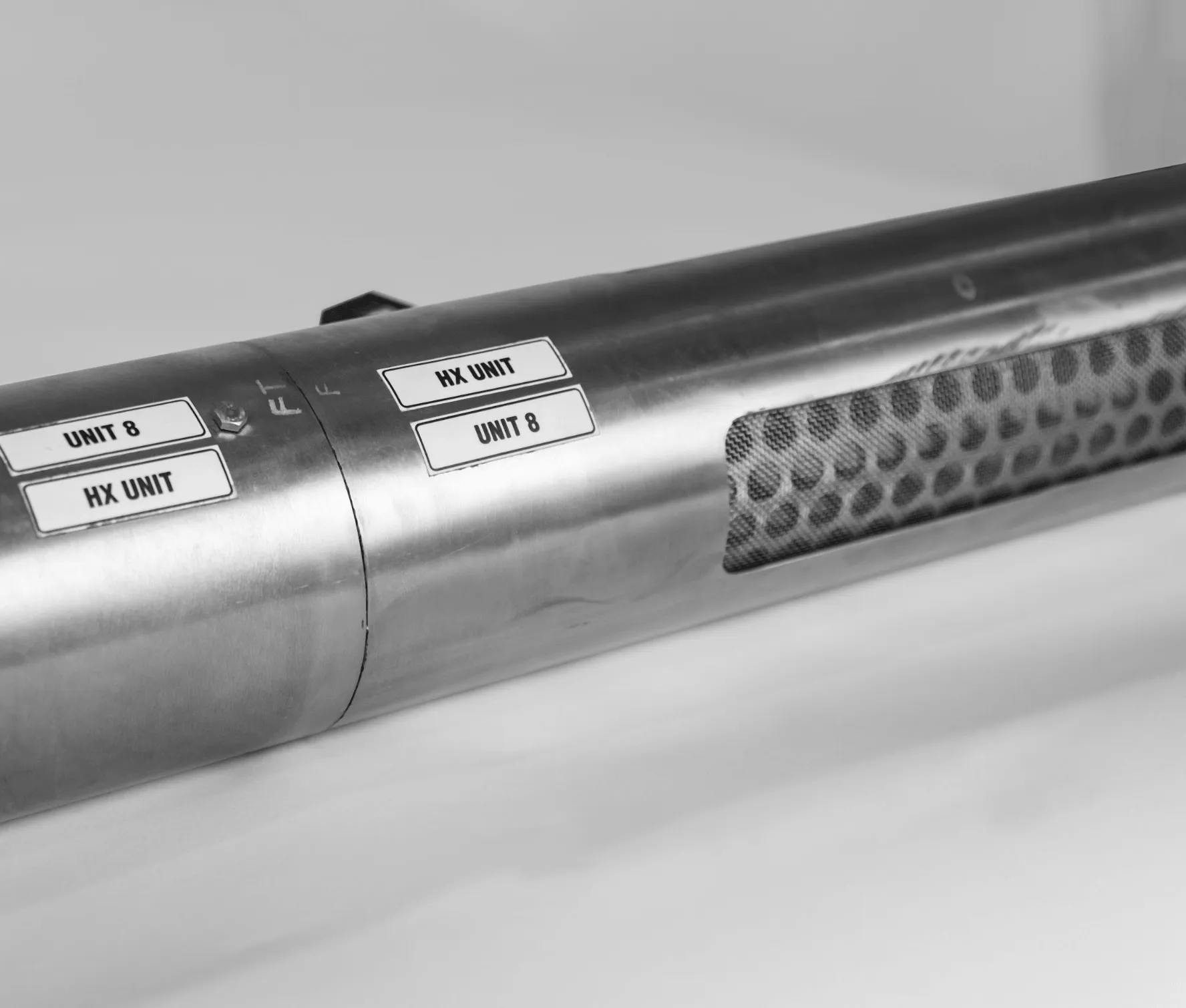 Close-up of a part of the Genesys system.