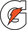 Gatorade logo with a bold white letter G and orange lightning bolt inside it.