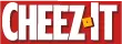 Cheez-It logo in bold white letters on a red background.