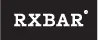 RXBAR logo in white text on a black background.