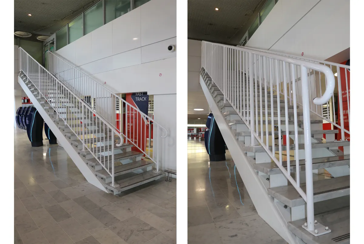 Escalier métallique en acier — ERSIMS, vue 2
