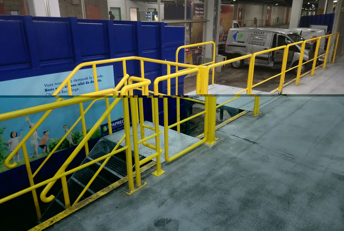 Passerelle métallique en acier — ERSIMS, vue 3