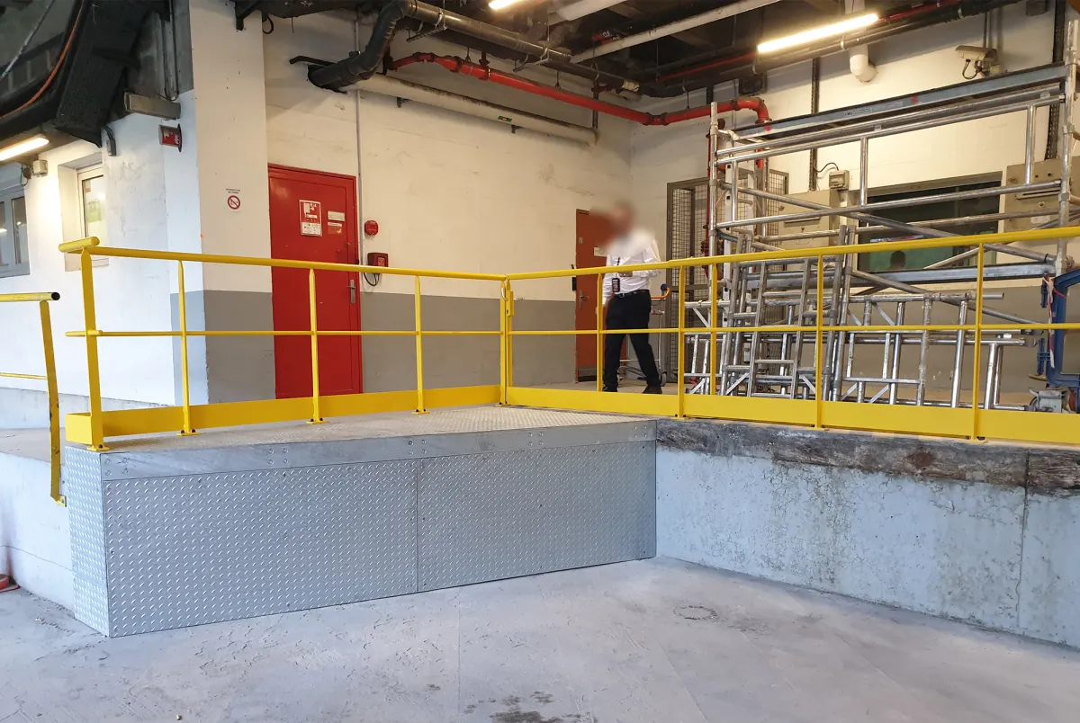 Quai de livraison en acier fabriqué par ERSIMS