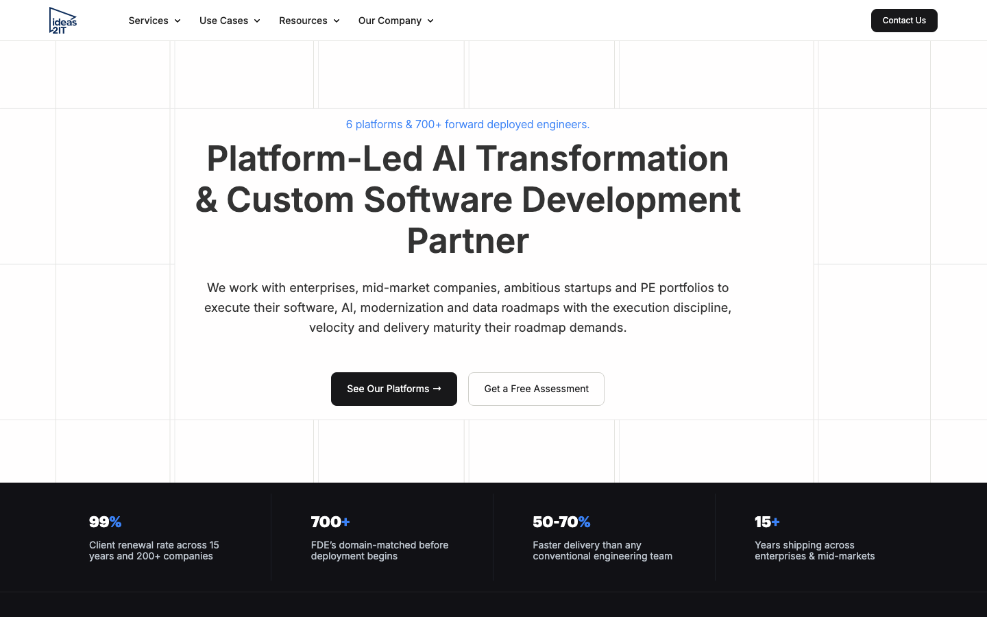 Ideas2IT homepage