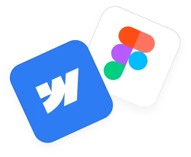 Webflow and Figma app icons