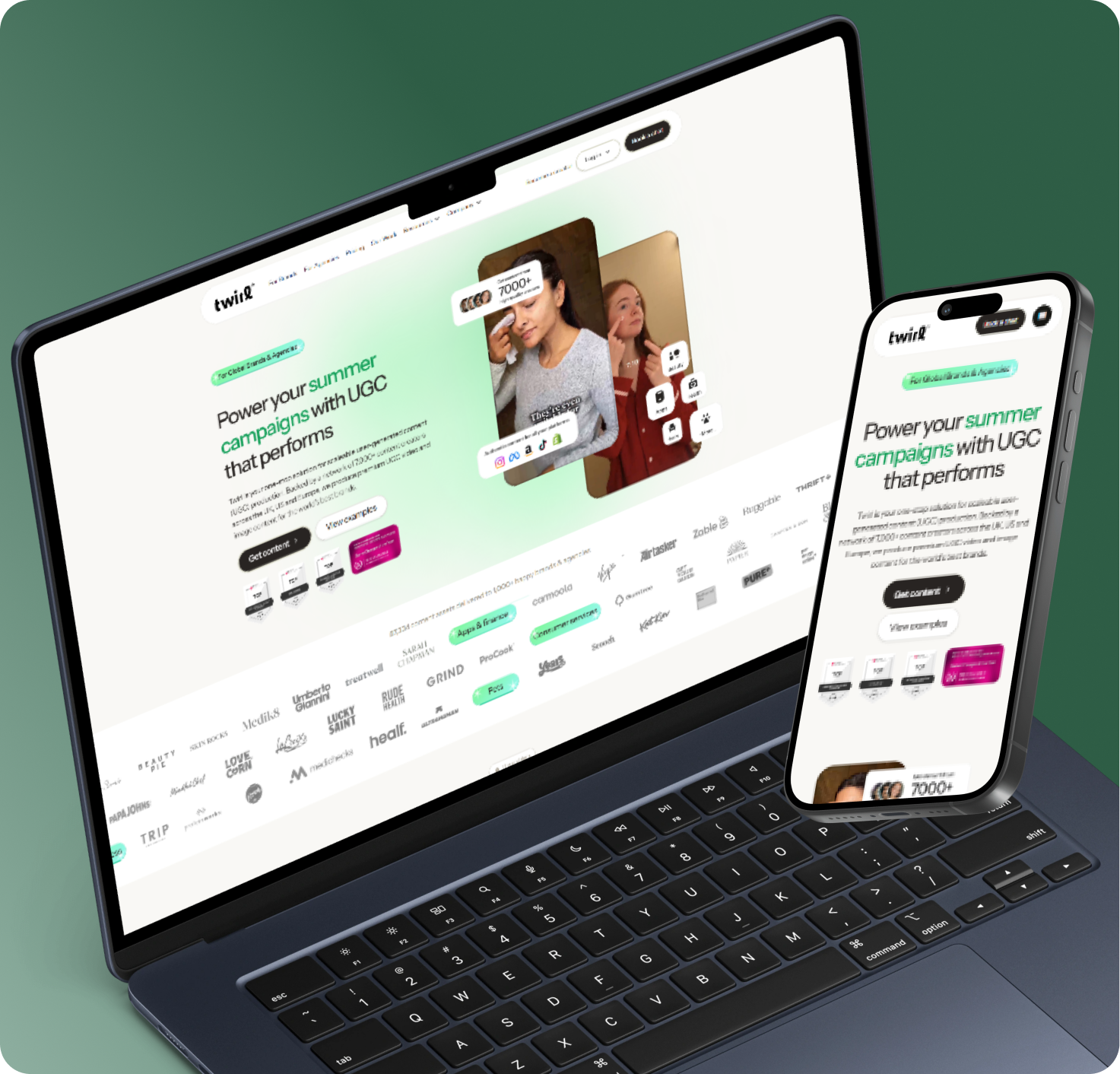 Twirl Webflow website case study