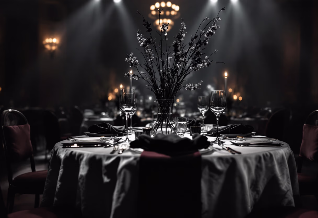 image of a decorated venue for an event planning service