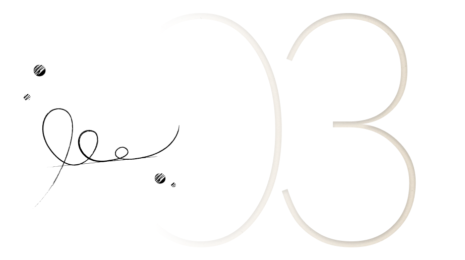 Outlined beige numbers 2 and 3 side by side on a transparent background.