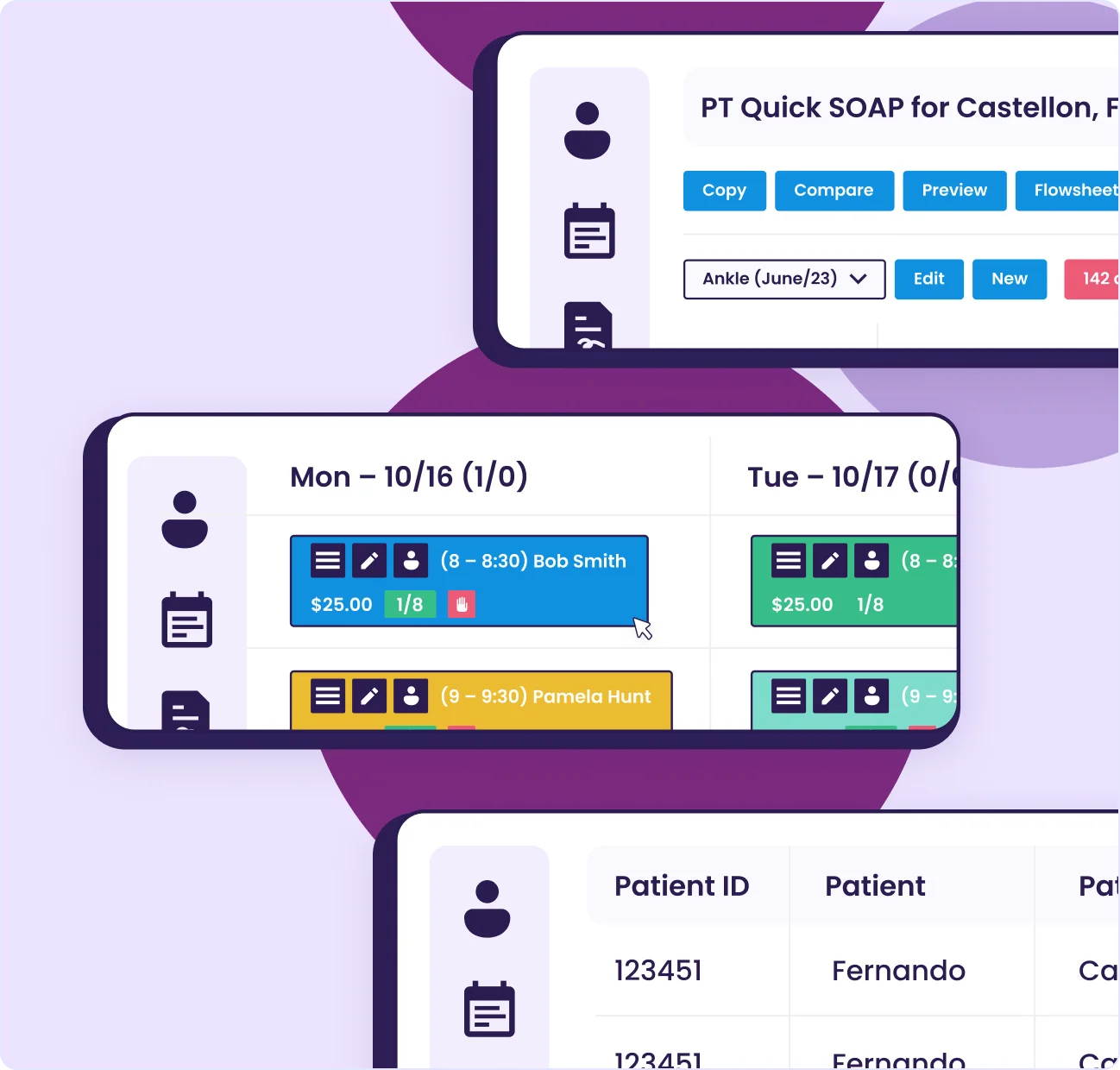 Empower EMR scheduling interface