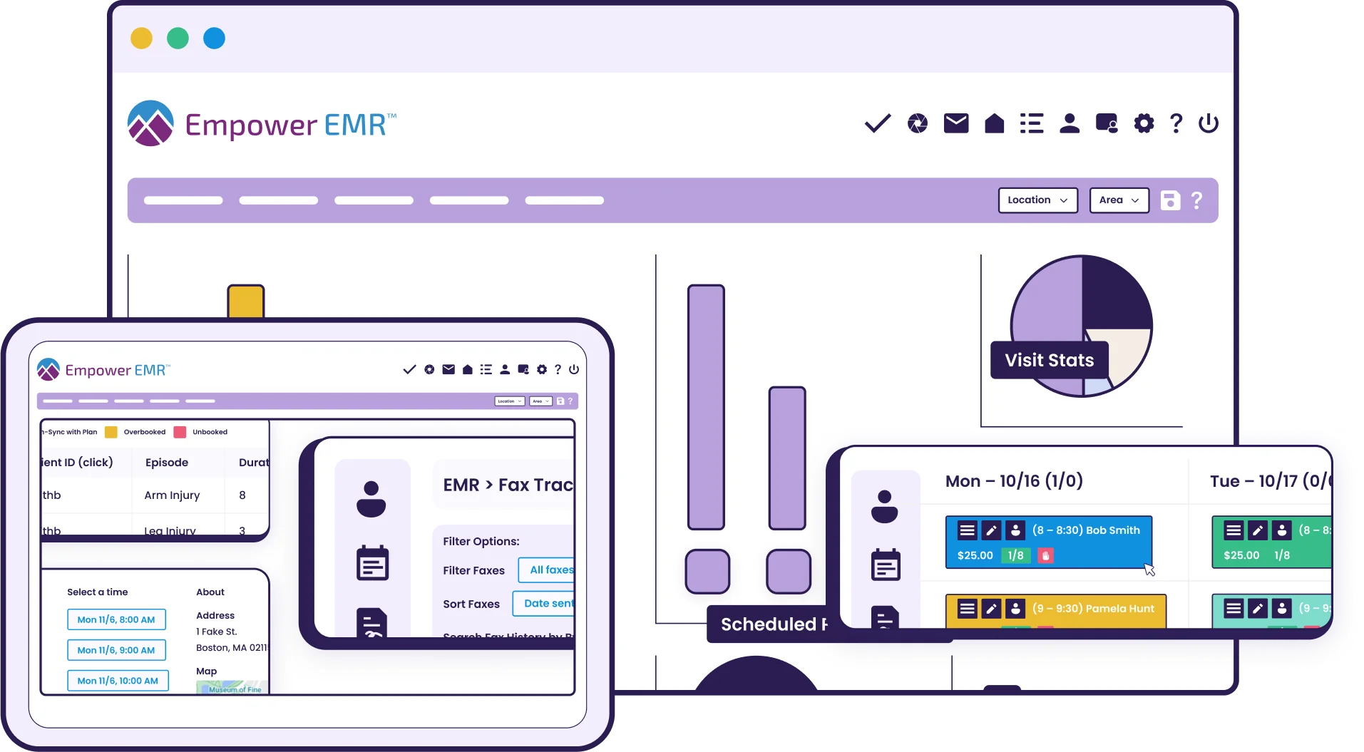 4MBC's 25+ years of PT-specific billing + the power of Empower EMRs platform