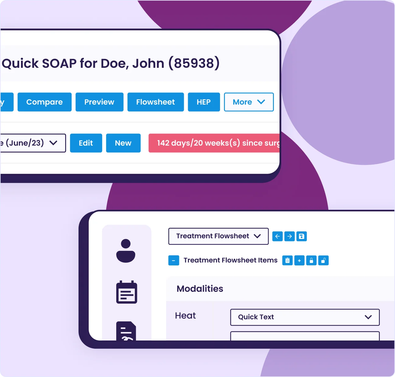 Empower EMR documentation and outcomes tools