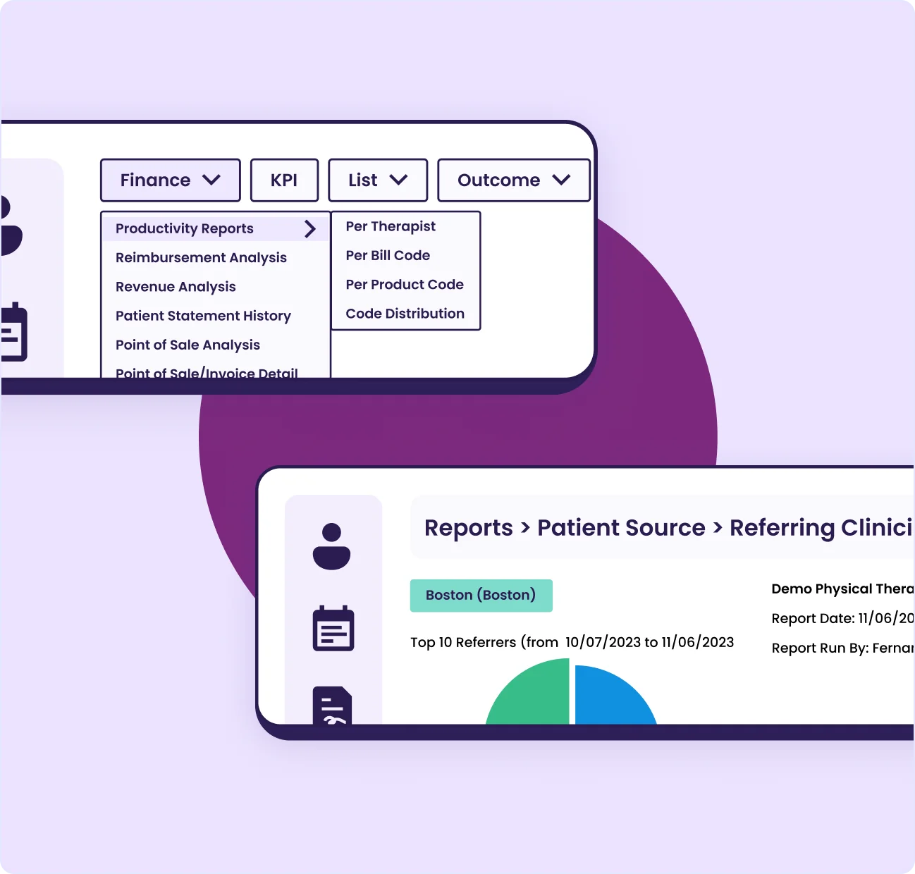 Empower EMR reporting and analytics interface