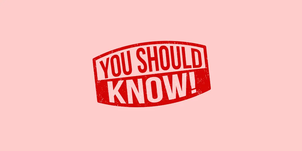 you should know badge