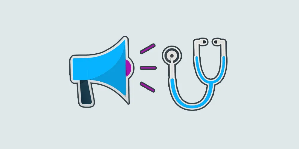 bullhorn and stethescope