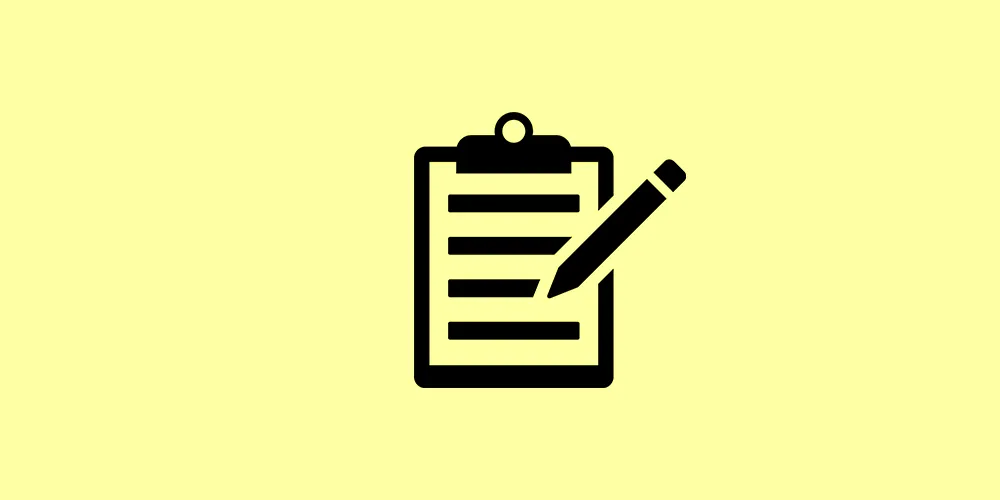 document with pencil