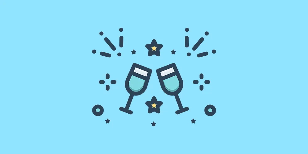 two glasses clinking