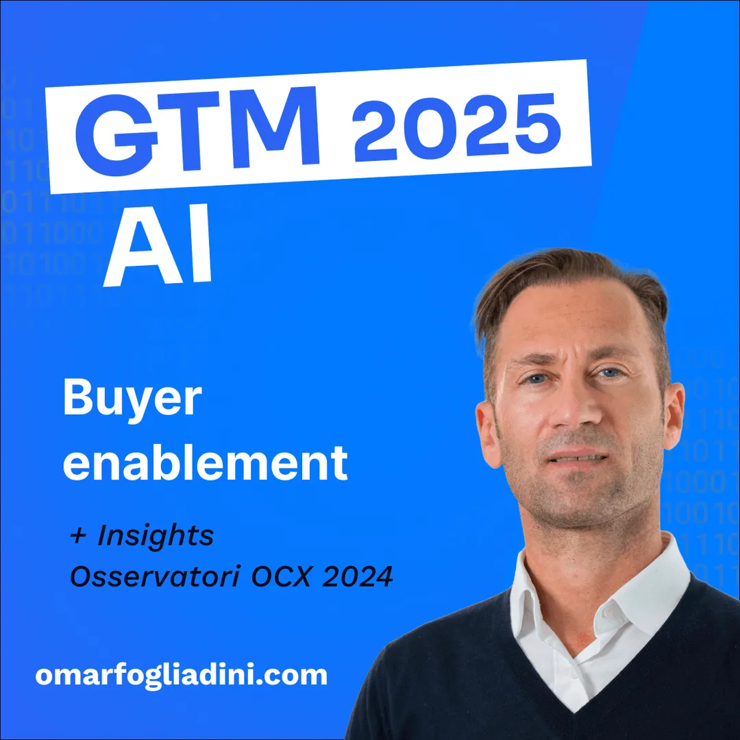 gtm, AI, gen AI, revops, ai-enablement, omnichannel, ai e omnicanalità, buyer enablement, osservatori politecnico