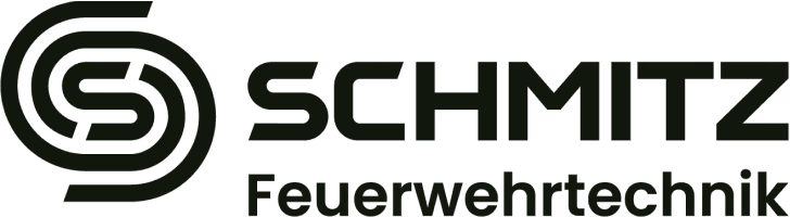 Schmitz Feuerwehrtechnik company logo with stylized S icon.