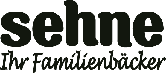 The word 'sehne' in large bold letters with smaller cursive text underneath.