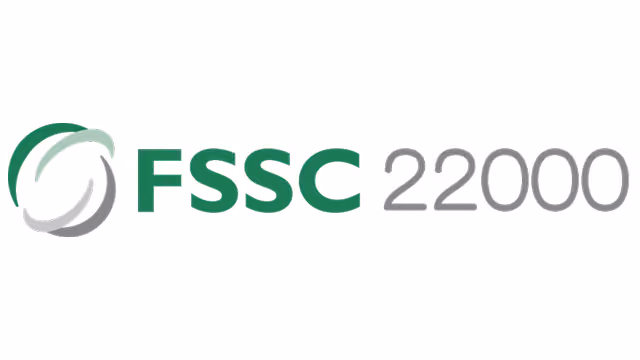 FSSC 22000 logo with a green and gray circular design on the left and text to the right.