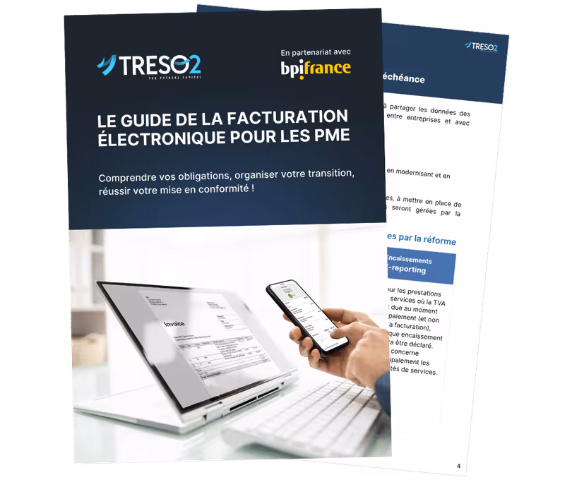 Couverture du guide TRESO2 de la facturation électronique pour les PME