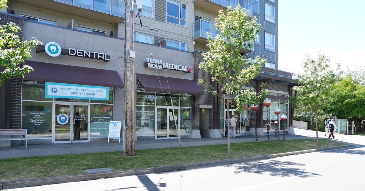 DTC Dental storefront on No. 1 Road in Terra Nova, Richmond