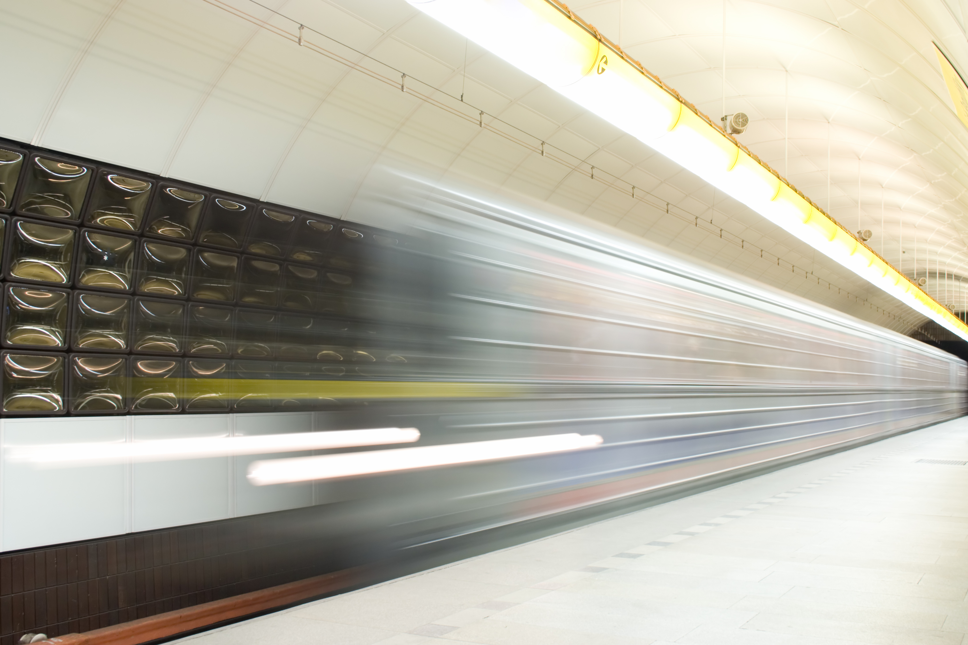 Fast-moving transportation system representing operational progress