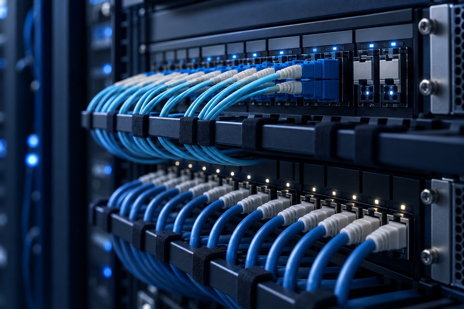 Network infrastructure connecting business locations