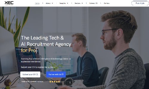 XEC Recruitment website