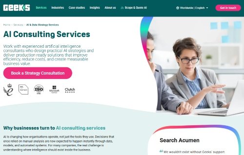 Geeks Ltd website