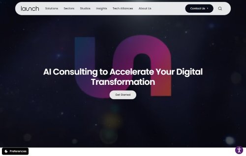 Launch Consulting website