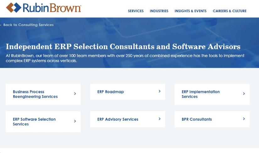 RubinBrown website