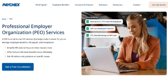 Paychex website