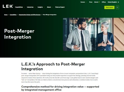 L.E.K. Consulting website