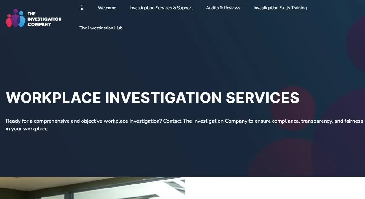 The Investigation Company website