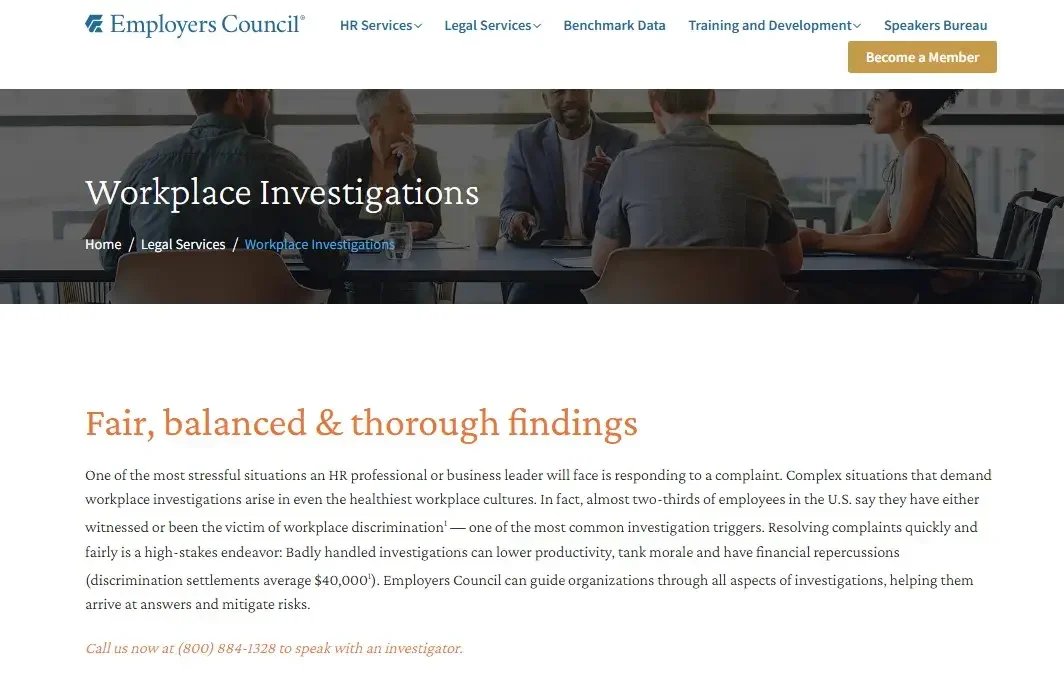 Employers Council website