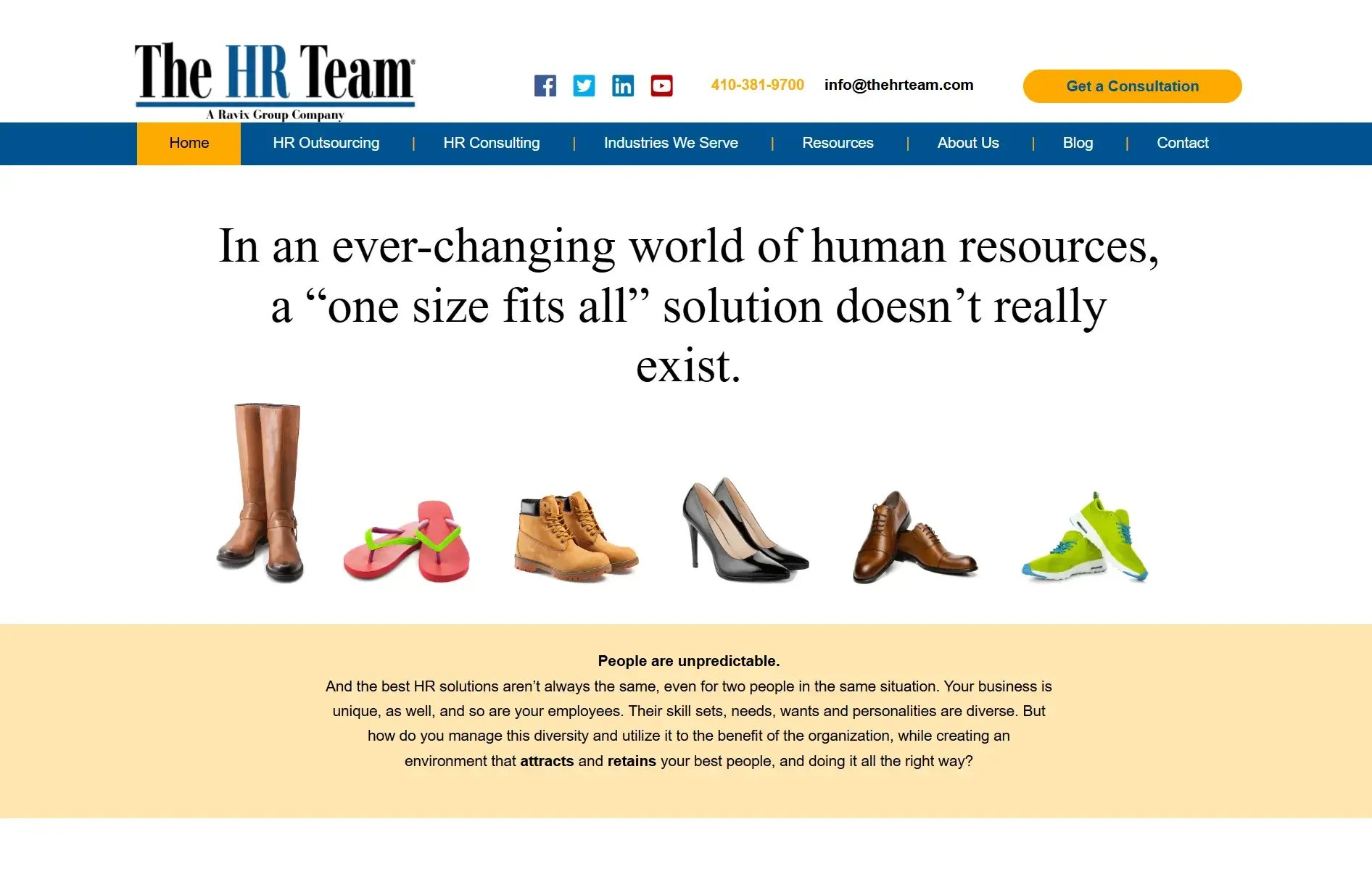 The HR Team website