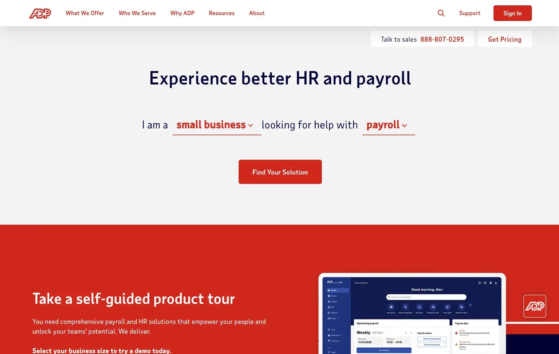ADP website