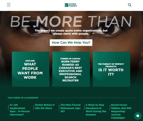 Korn Ferry website