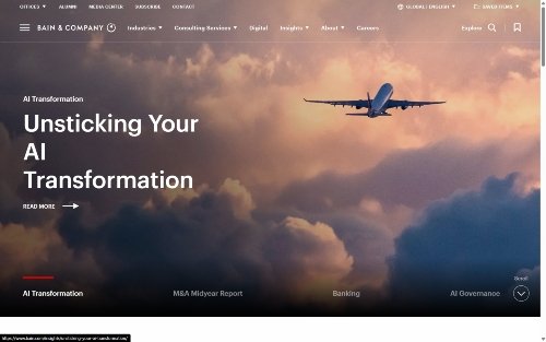 Bain & Company website