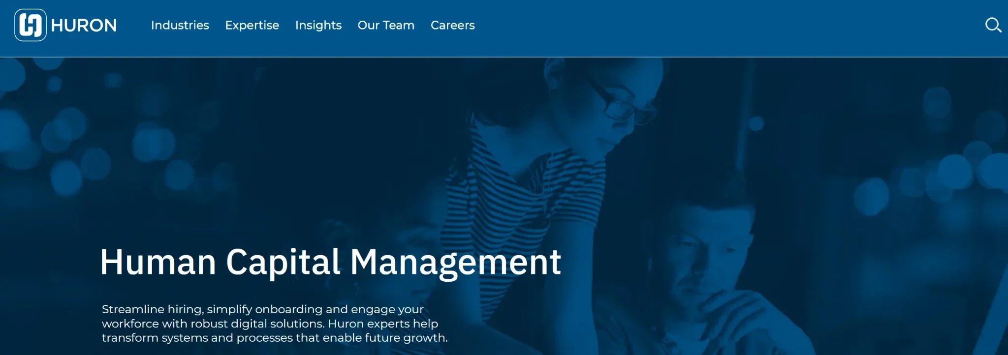 Huron Consulting Group website