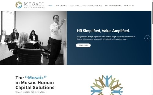 Mosaic Human Capital Solutions website