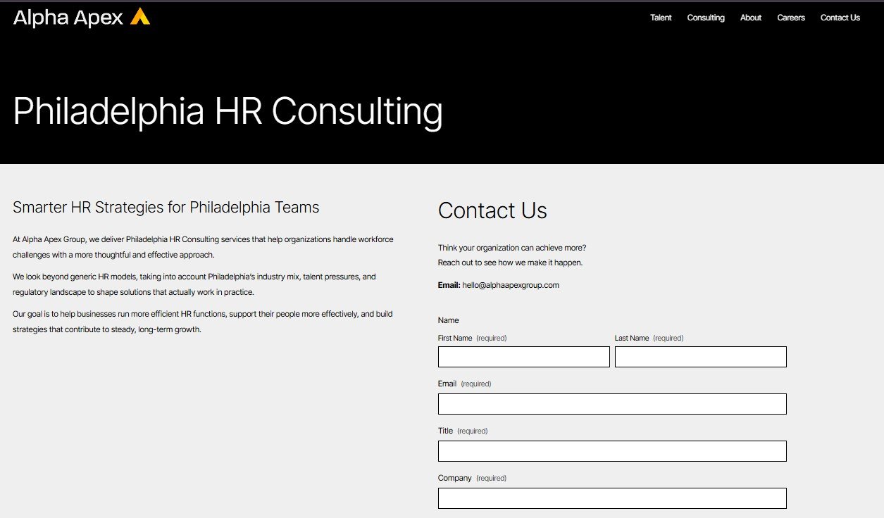 Philadelphia HR Consulting