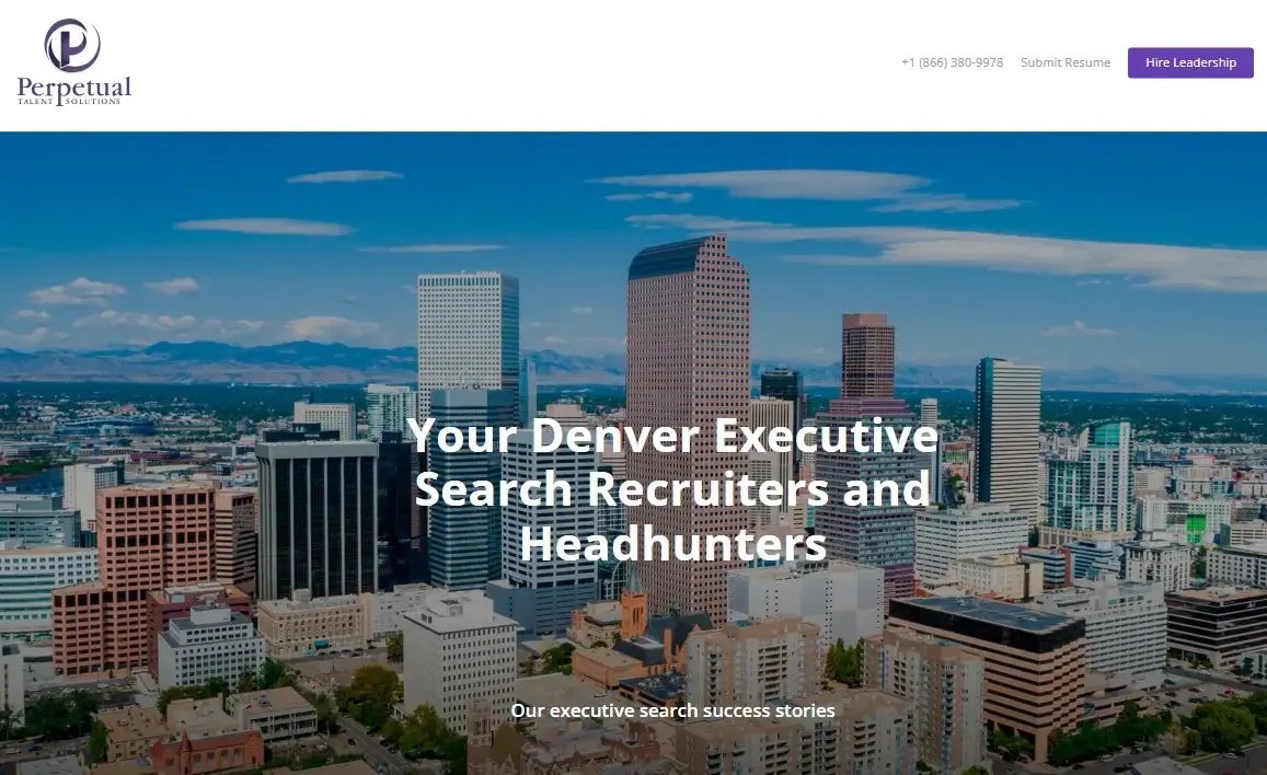 Perpetual Talent Solutions website