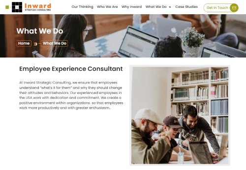Inward Strategic Consulting website