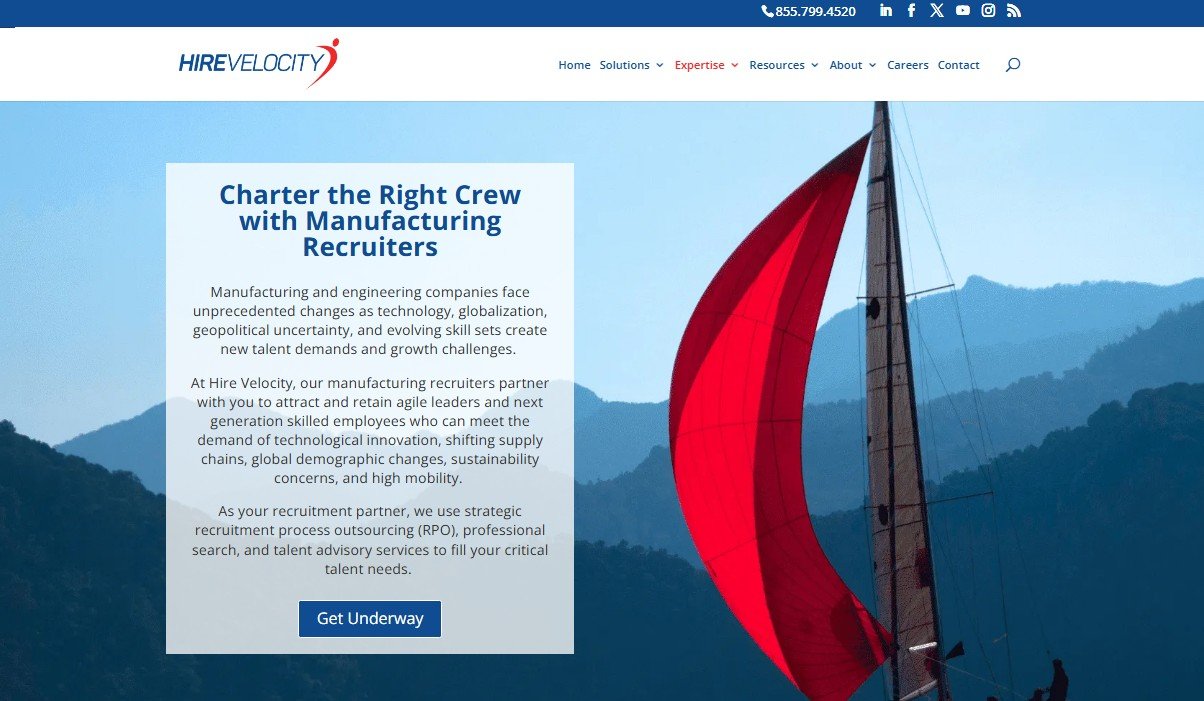 Hire Velocity website